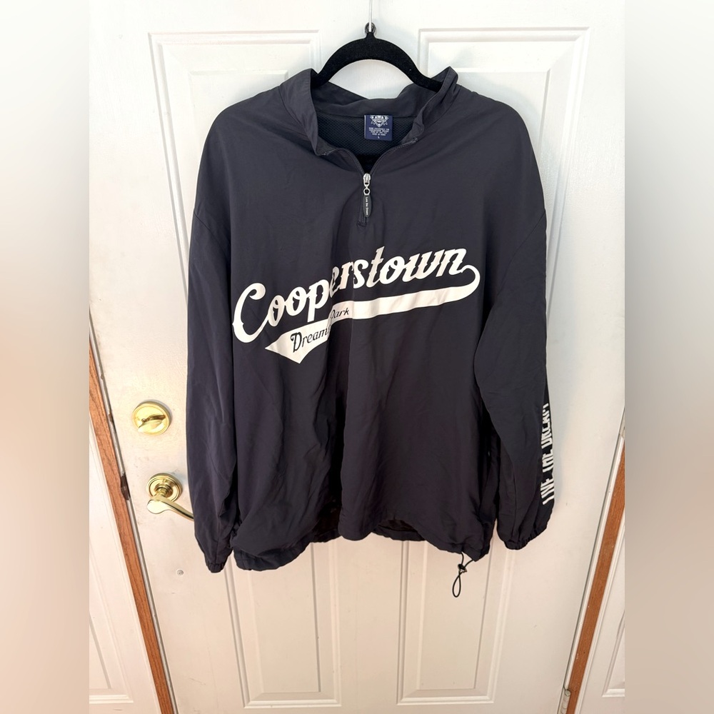 Original Cooperstown Dreams Park Jacket - Large - Navy Pullover - Baseball Sport